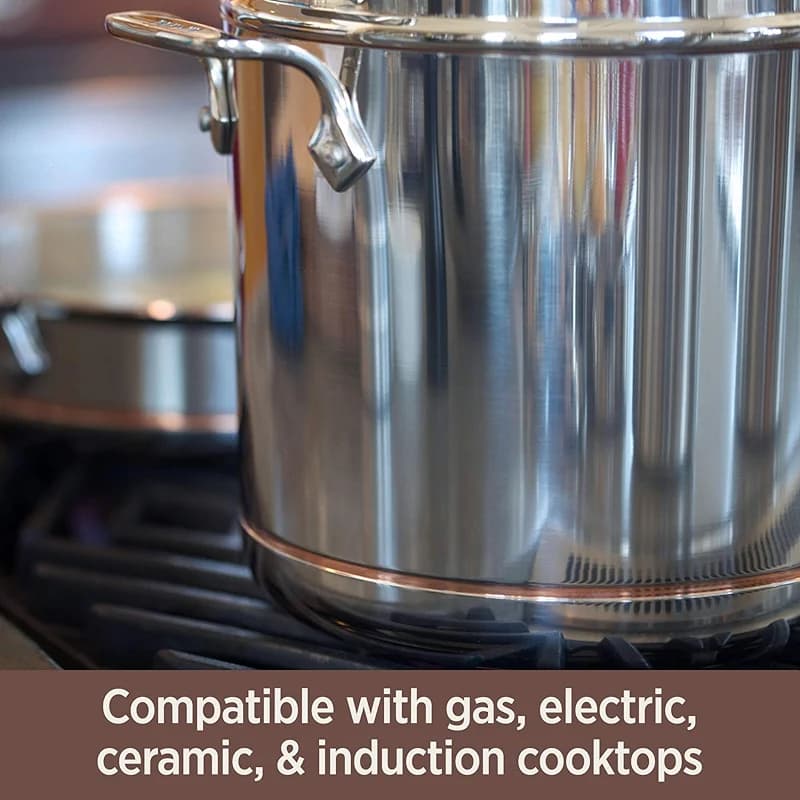 All-Clad Copper Core 5-Ply Stainless Steel Cookware Set 10 Piece Induction — image 6