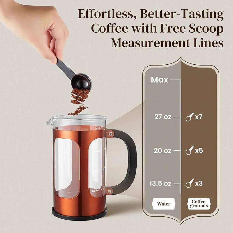 Veken French Press Coffee Maker 34oz 1 L — image 5