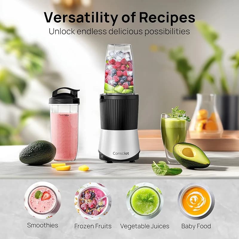 Consciot CB08 11-Piece Blender for Kitchen and Personal Size — image 6