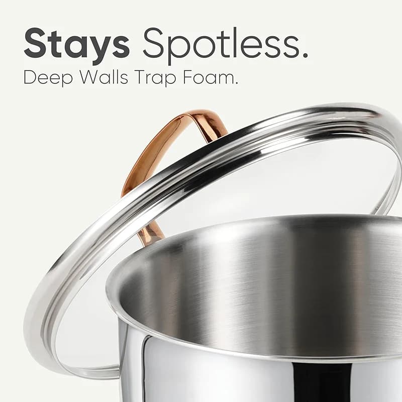 CAROTE 2Qt Stainless Steel Saucepan Set — image 5