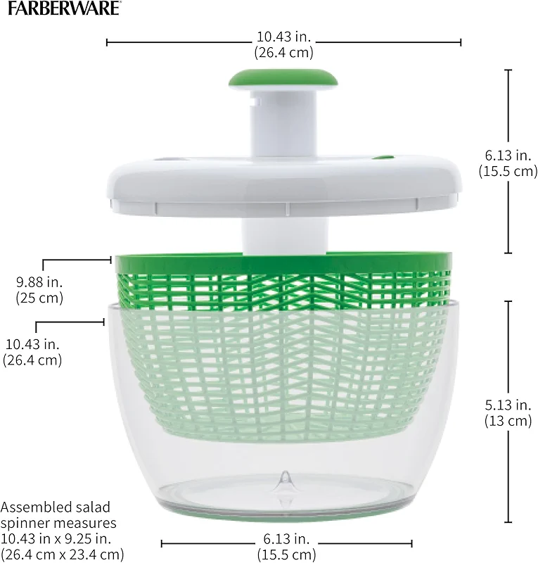 Farberware Easy to use pro Pump Spinner with Bowl