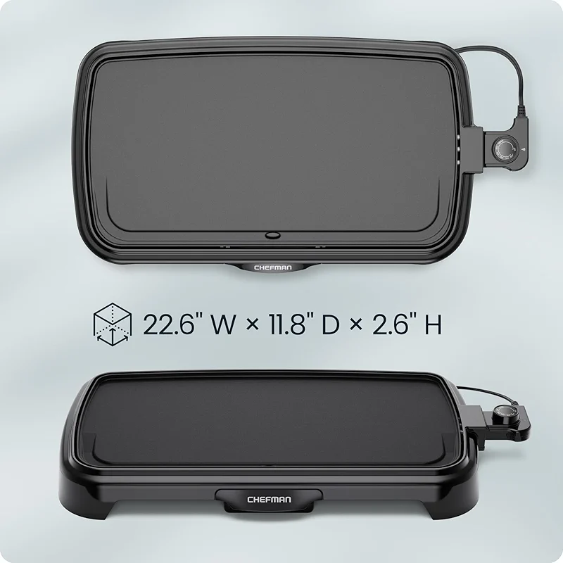 Chefman XL Electric Griddle with Removable Temperature Control — image 3