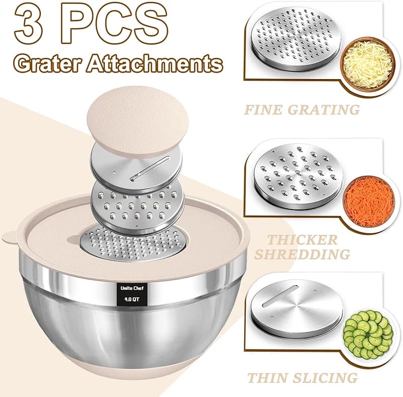 Umite Chef Mixing Bowls with Airtight Lids Set — image 2