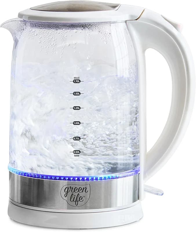 GreenLife 1.7 Liter Glass Electric Kettle — image 3