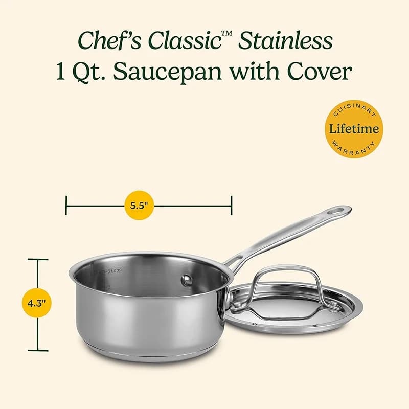 Cuisinart 1 Quart Saucepan w/Cover