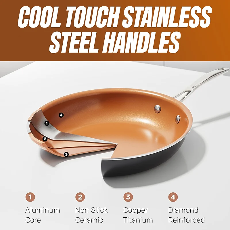 Gotham Steel 12 Pc Ceramic Cookware Set Nonstick — image 3