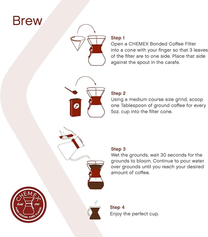 Chemex Pour-Over Glass Coffeemaker - Classic Series - 8-Cup - Exclusive