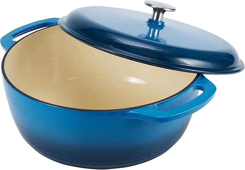 Amazon Basics Enameled Cast Iron Dutch Oven Pot with Lid — image 6