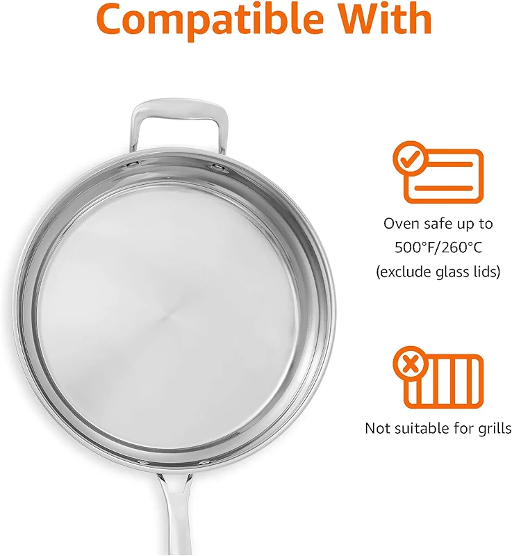 Amazon Basics Stainless Steel Cookware 15-Piece Set — image 3