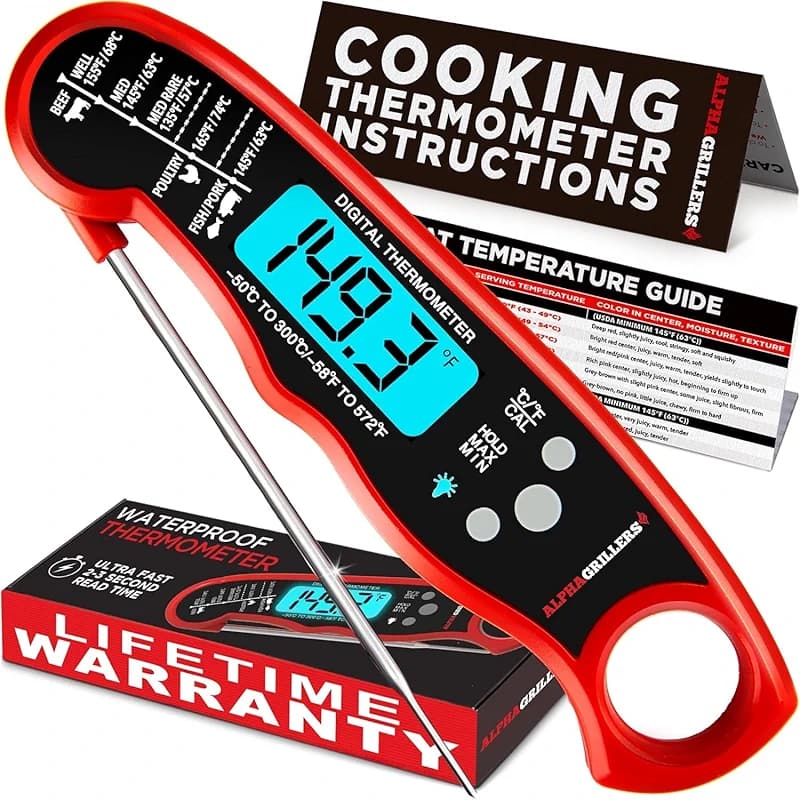 Alpha Grillers Meat Thermometer Digital – Instant Read Food Thermometer — image 3