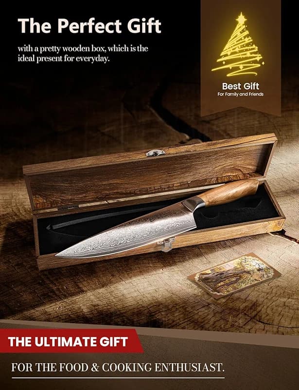 Damascus Chef Knife in Japanese Steel — image 7