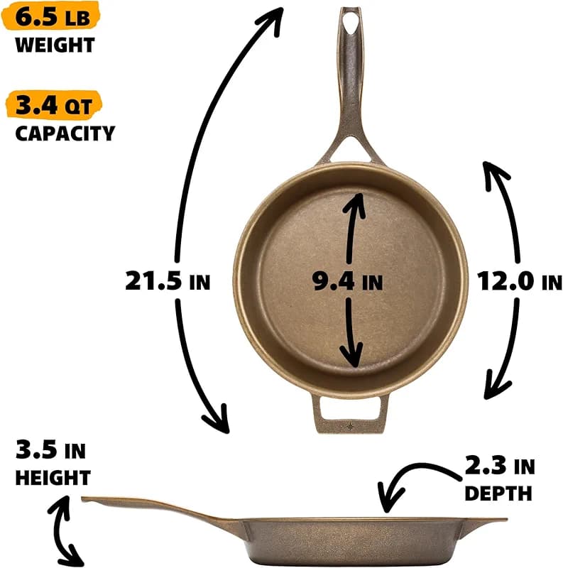 Stargazer 12-Inch Cast Iron Skillet | Made in USA — image 1