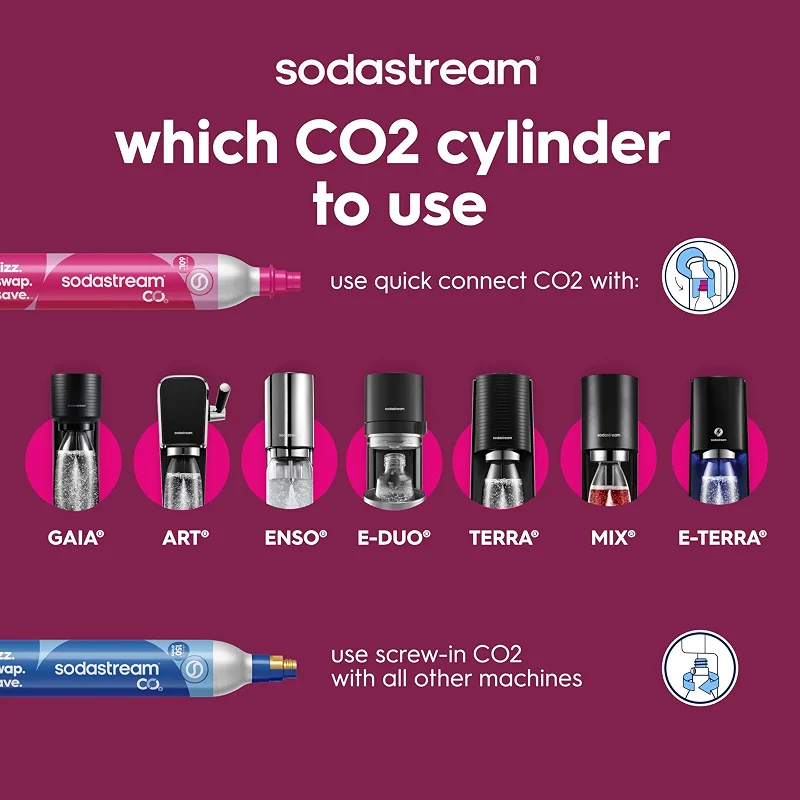 sodastream Terra Sparkling Water Maker Bundle in Black - includes 3-Pack: image 7
