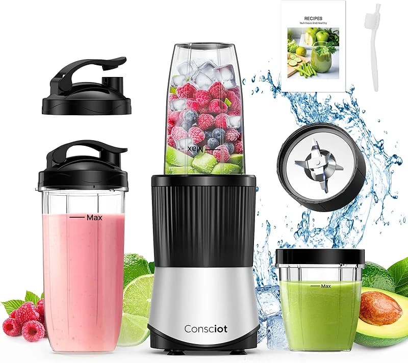 Consciot CB08 11-Piece Blender for Kitchen and Personal Size — image 3