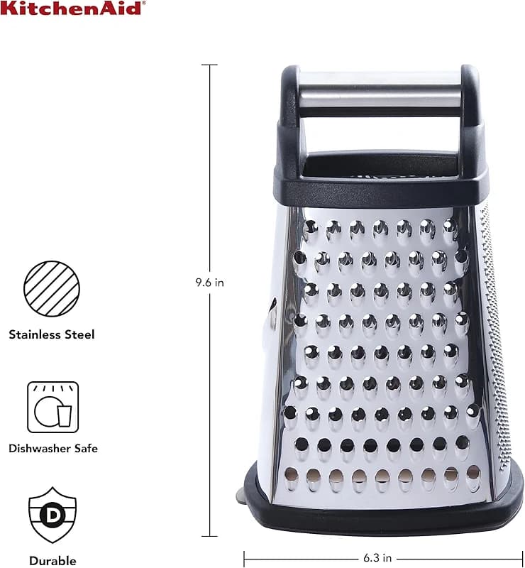 KitchenAid Gourmet 4-Sided Stainless Steel Box Grater for Fine — image 3