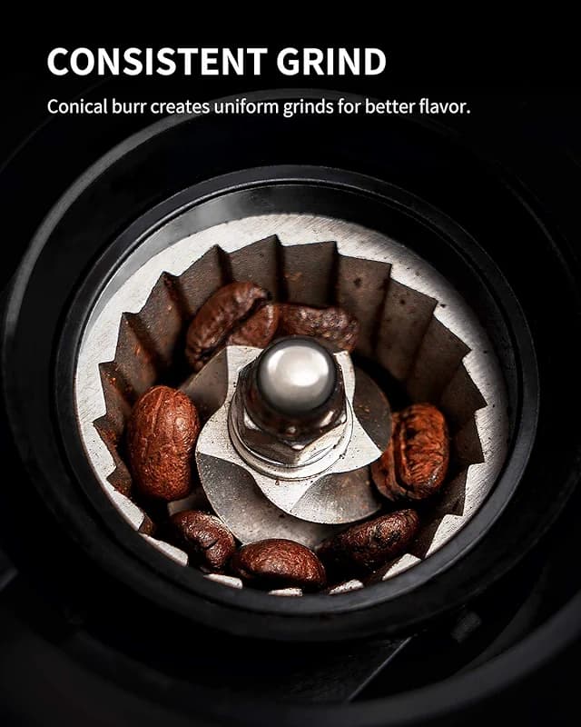 KIDISLE Conical Burr Coffee Grinder — image 6
