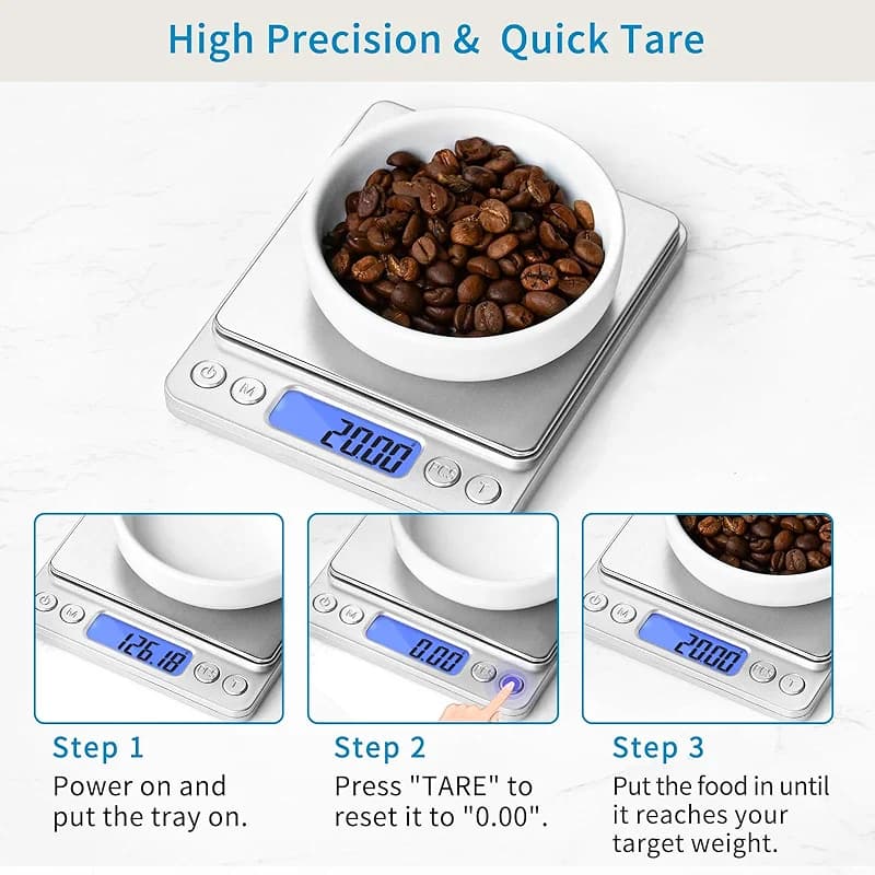Digital Gram Scale 500g 0.01g Food Scale High Precision Kitchen Scale — image 4