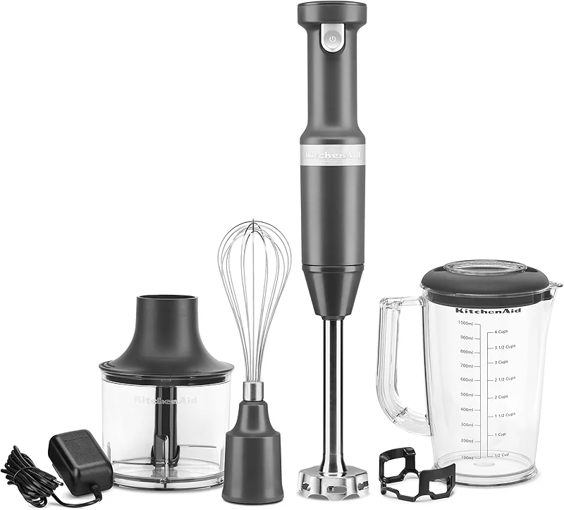 KitchenAid Cordless Variable Speed Hand Blender with Chopper and Whisk — image 2