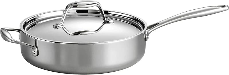 Tramontina Signature Tri-Ply Clad Stainless Steel 3-Quart Saute Pan with — image 7