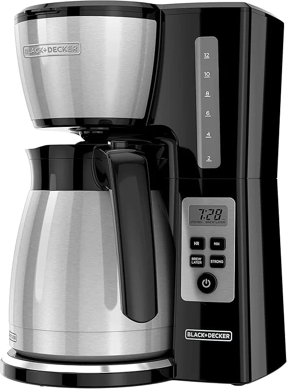 BLACK+DECKER 12 Cup Thermal Programmable Coffee Maker with Brew Strength — image 1
