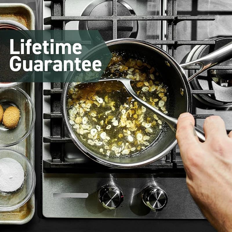HexClad Hybrid Nonstick 6-Piece Pot Set with 2 Silicone Trivets — image 4