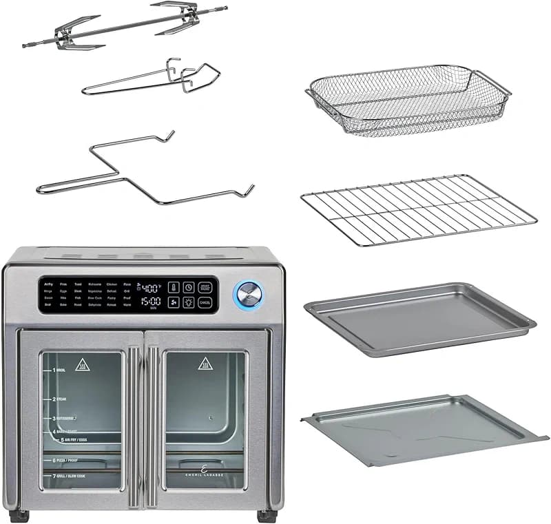 Emeril Lagasse Extra Large French Door Air Fryer Toaster Oven Combo