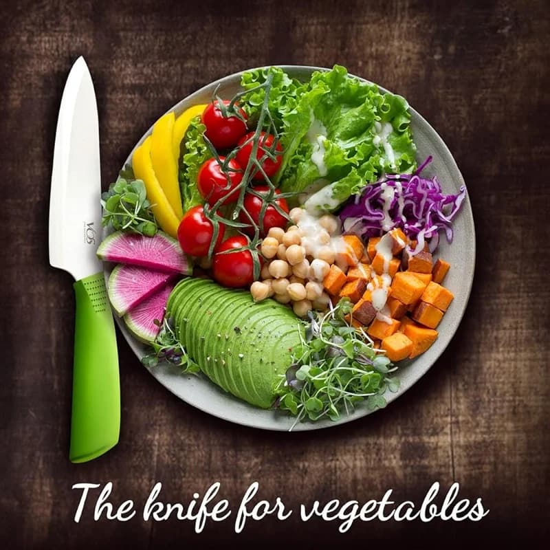 Vos Ceramic Chef Knife 8 Inch with Protective Cover – Zirconia Ceramic — image 7