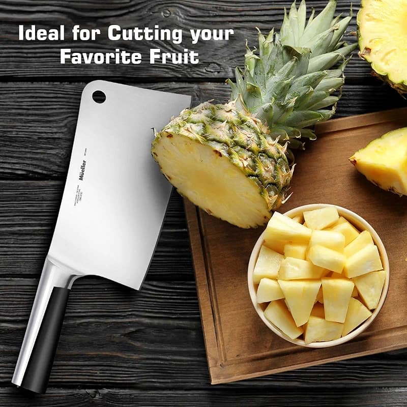 Mueller 7-Inch Meat Cleaver Butcher Knife - German High Carbon Steel — image 5