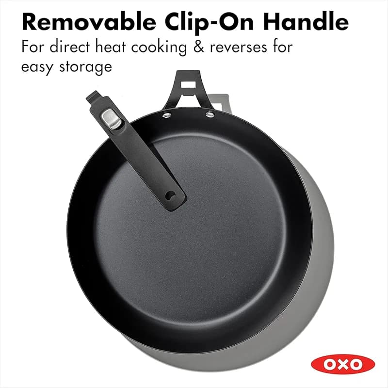 OXO Outdoor Pre-Seasoned Carbon Steel 12" Frying Pan Skillet — image 3
