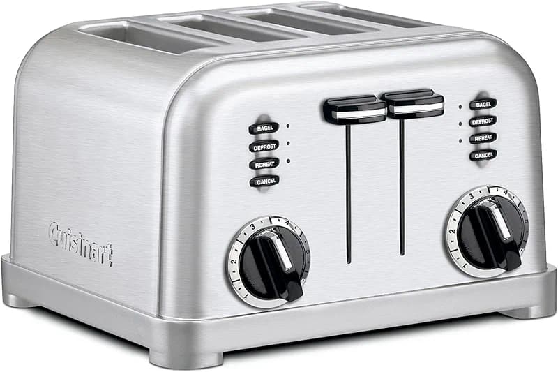 Cuisinart 4 Slice Compact Stainless Steel Toaster with Extra-Wide Slots — image 1