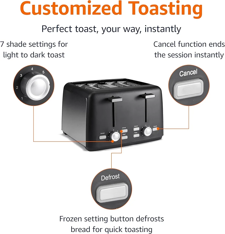 Amazon Basics 4 Slice Toaster