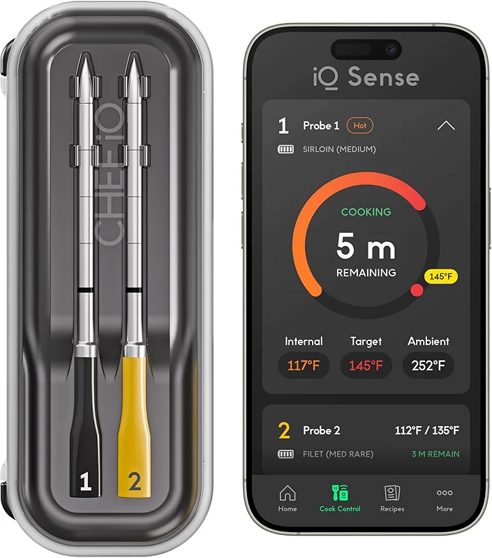 CHEF iQ Sense | Smart Wireless Meat Thermometer | 2 Ultra-Thin Probes | — image 4