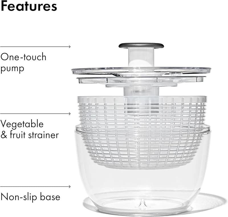 OXO Good Grips Salad Spinner | Lettuce Spinner | Fruit Washer | Fruit