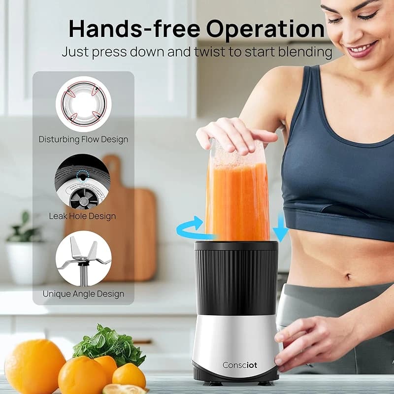 Consciot CB08 11-Piece Blender for Kitchen and Personal Size — image 7