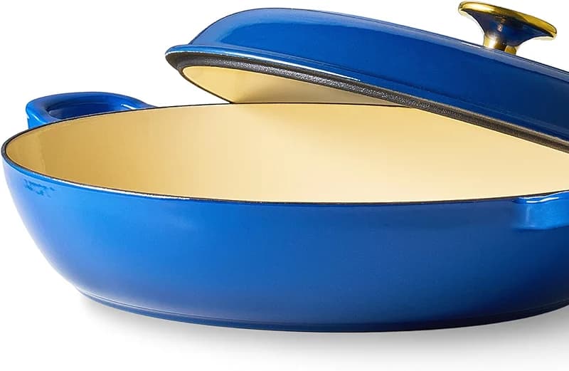 CAROTE 3.4QT Enameled Cast Iron Braiser Pan — image 3