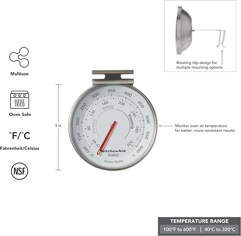 KitchenAid 3-in Dial Oven Thermometer — image 1