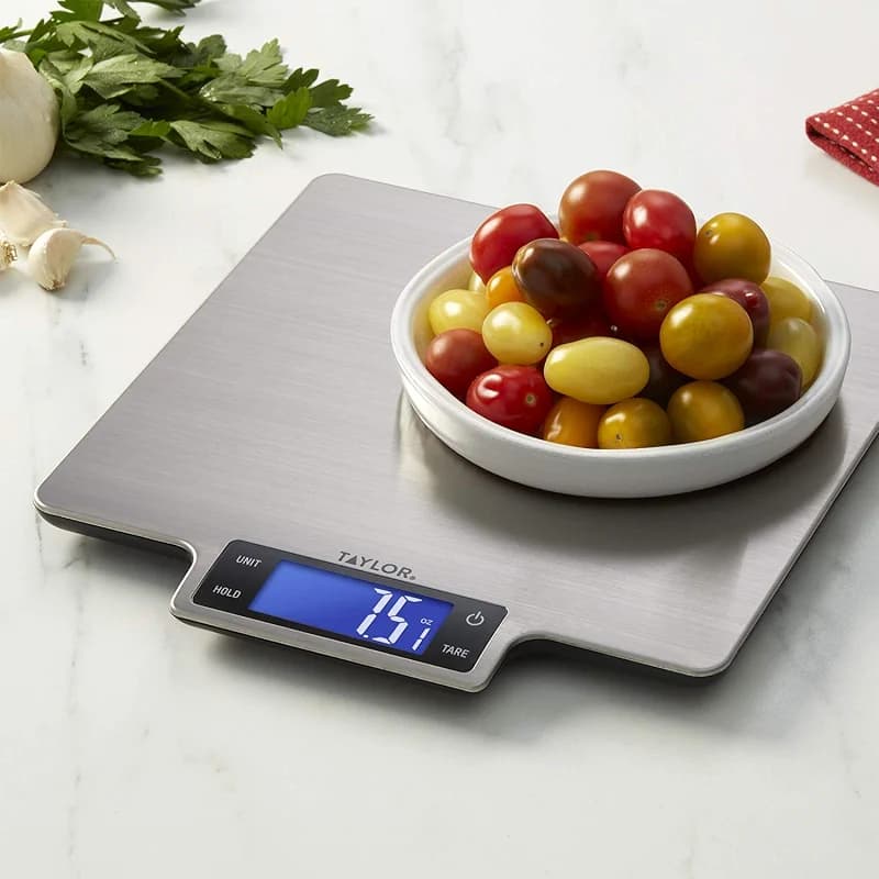 Taylor 22lb Ultra-Precise Digital Stainless Steel Household Kitchen Scale — image 2