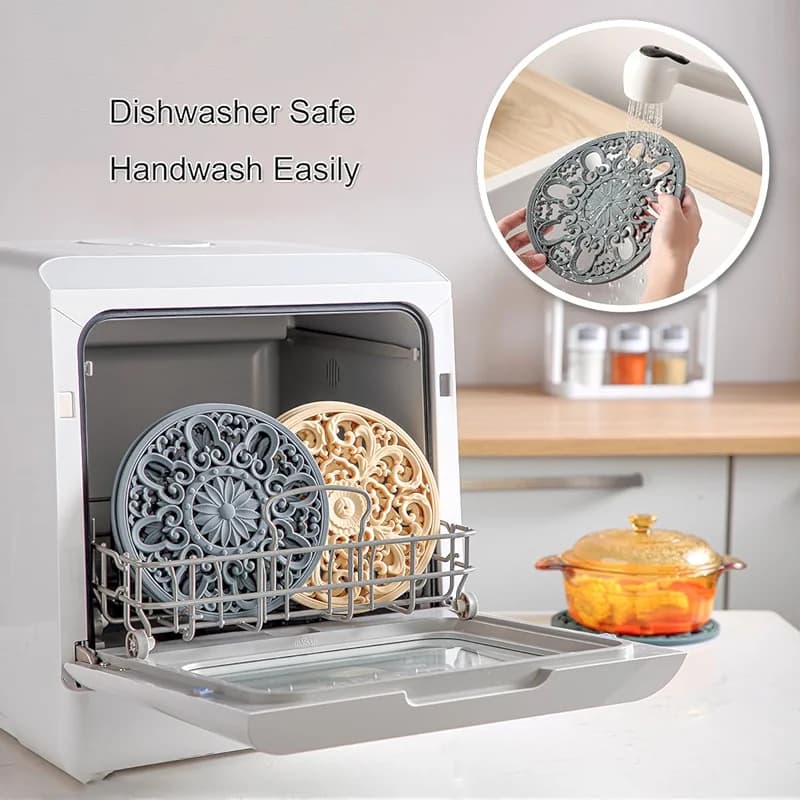 Extra Thick Silicone Trivet Mat for Hot Dishes — image 5
