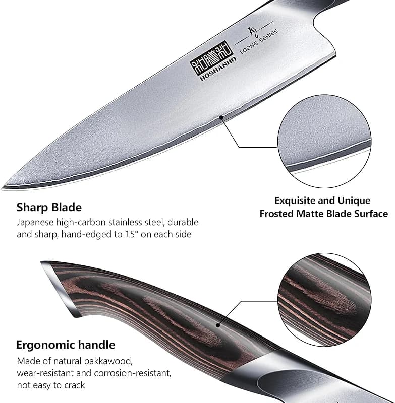 HOSHANHO 3 Pieces Knife Set