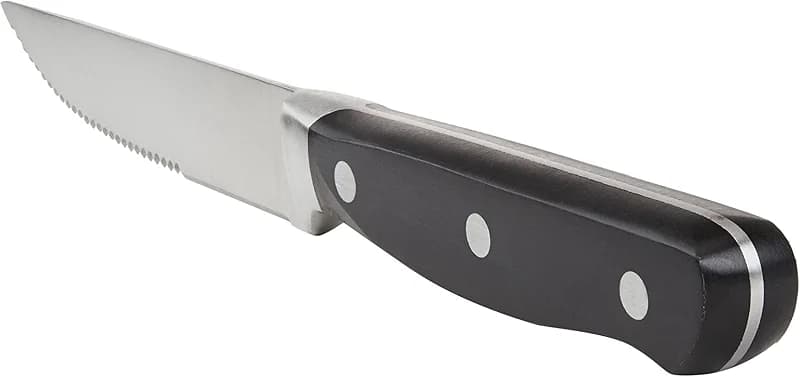 Amazon Basics 8-Piece Full Tang Stainless Steel Serrated Steak Knife Set — image 3
