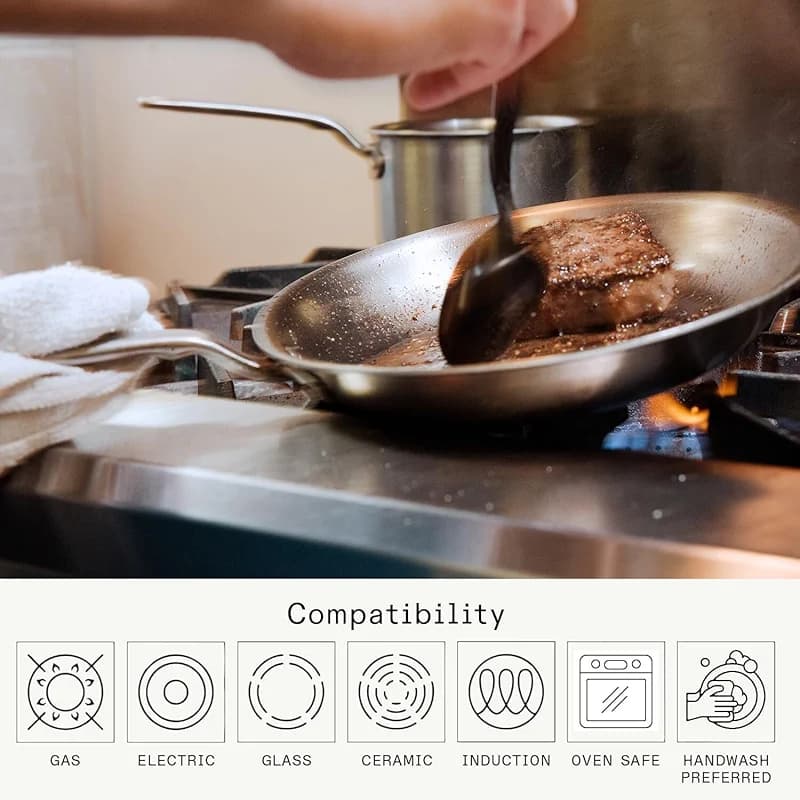 Made In Cookware | 10-Inch Stainless Steel Frying Pan | 5 Ply Stainless — image 4