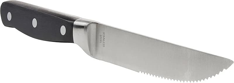 Amazon Basics 8-Piece Full Tang Stainless Steel Serrated Steak Knife Set — image 2