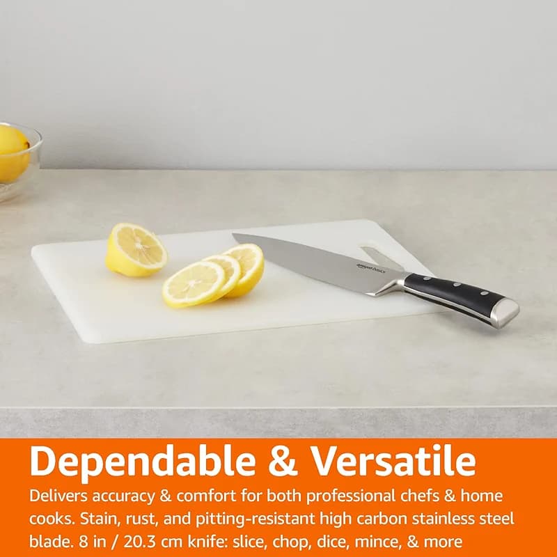 Amazon Basics Classic 8-inch Full Tang High Carbon Stainless Steel Chef's — image 5