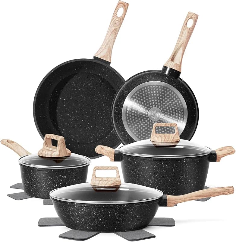 SODAY 12 Pcs Pots and Pans Set Non Stick