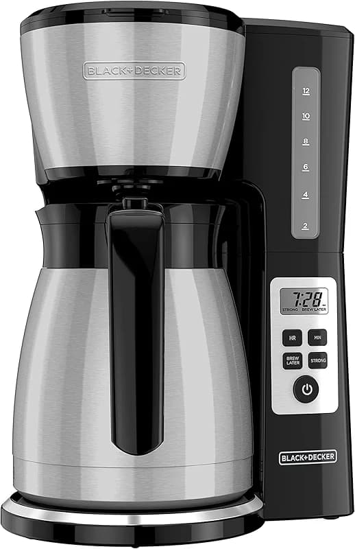 BLACK+DECKER 12 Cup Thermal Programmable Coffee Maker with Brew Strength — image 2