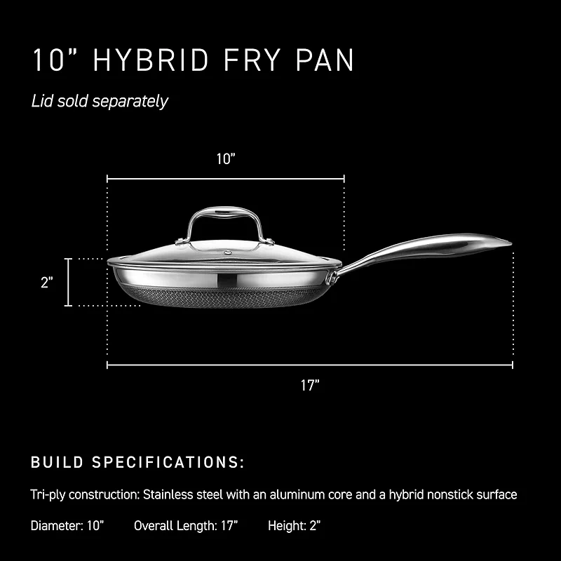HexClad Hybrid Nonstick 10-Inch Frying Pan — image 7