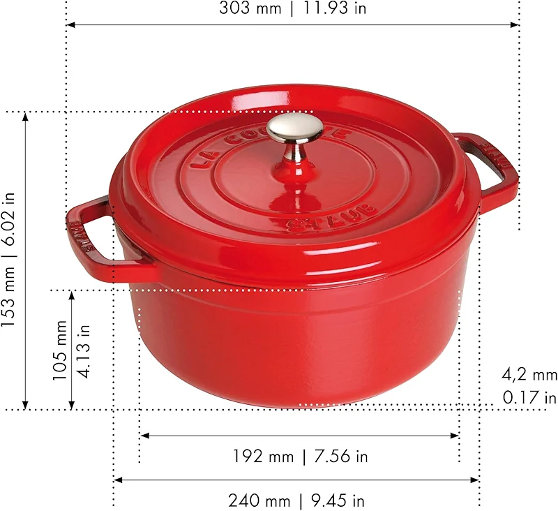 STAUB Cast Iron Round Cocotte