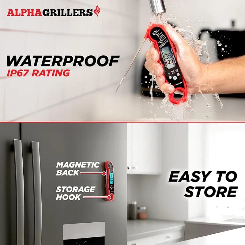 Alpha Grillers Meat Thermometer Digital – Instant Read Food Thermometer — image 2