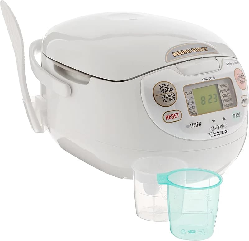 Zojirushi NS-ZCC10 5-1/2-Cup Neuro Fuzzy Rice Cooker and Warmer
