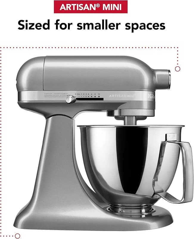 KitchenAid Artisan Mini 3.5 Quart Tilt-Head Stand Mixer - KSM3316X — image 4
